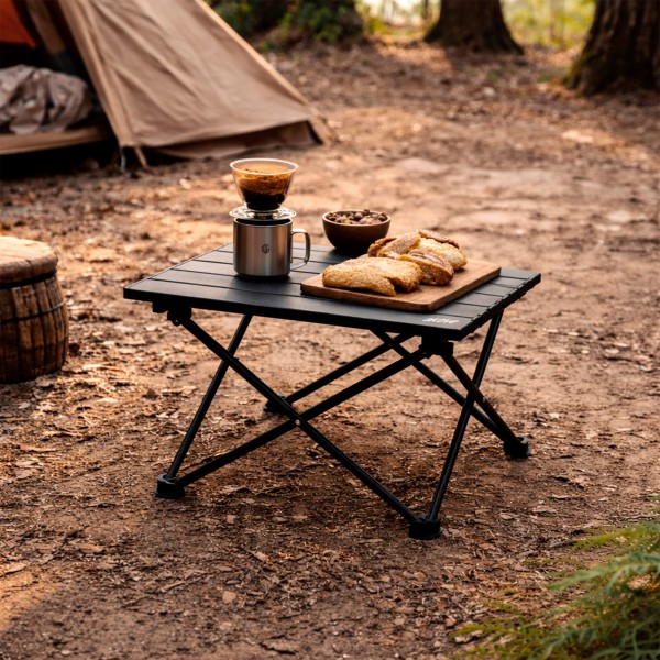 Mesa dobrável de camping Aktive 43x40 cm com bolsa | Distria