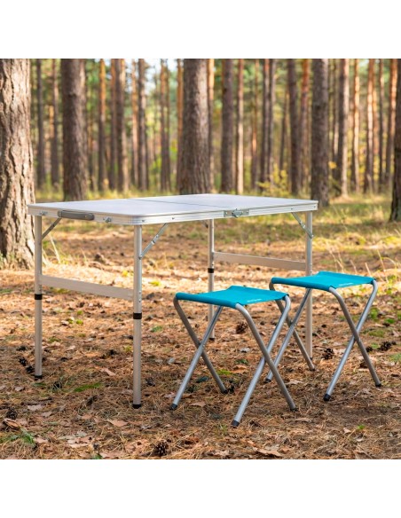 Mesa dobrável com 2 banquetas | Distria