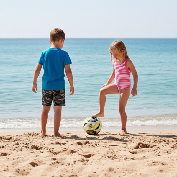 Bola de praia oficial do Real Madrid, tamanho 5 Ø21 cm | Distria