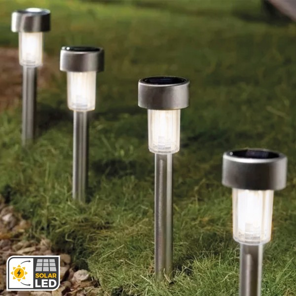 Pack de 5 balizas solares LED Aktive com estaca | Distria
