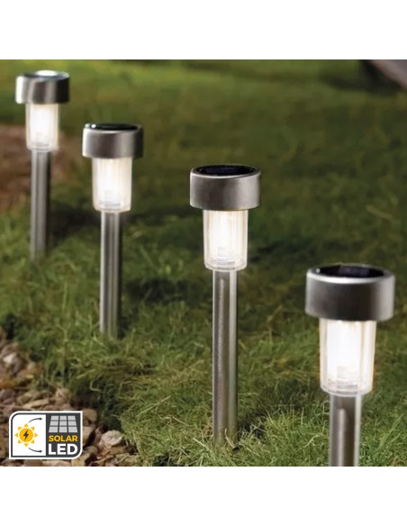 Pack de 5 balizas solares LED Aktive com estaca | Distria