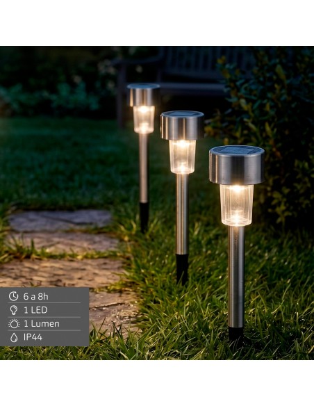 Pack de 5 balizas solares LED Aktive com estaca | Distria