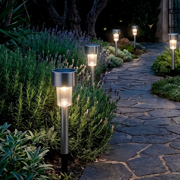 Pack de 5 balizas solares LED Aktive com estaca | Distria