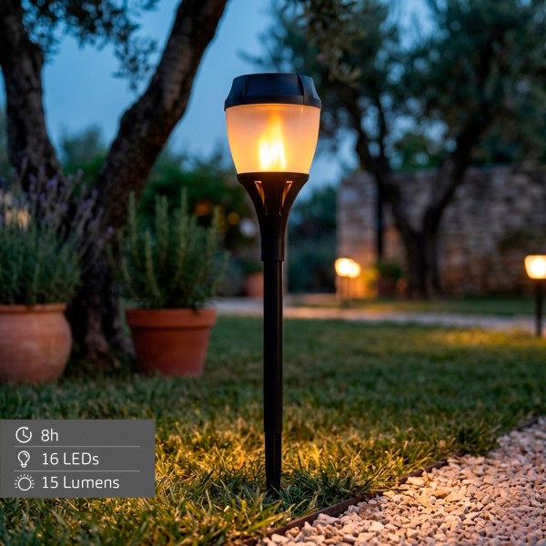 Aktive Luminária solar LED de jardim com estaca | Distria