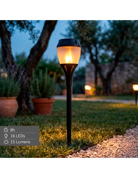 Aktive Luminária solar LED de jardim com estaca | Distria