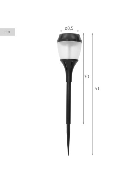 Aktive Luminária solar LED de jardim com estaca | Distria