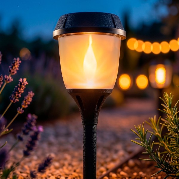 Aktive Luminária solar LED de jardim com estaca | Distria