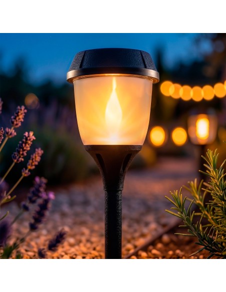Aktive Luminária solar LED de jardim com estaca | Distria