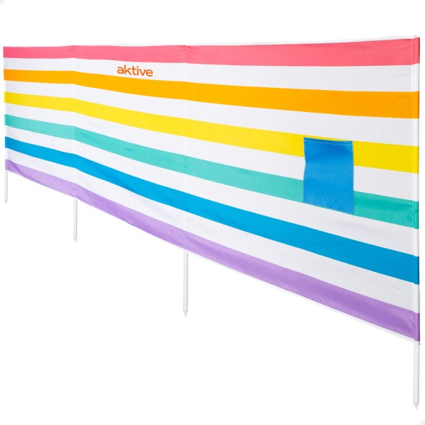 Jaqueta corta-vento multicolorida praia 360x85 cm Aktive | Distria
