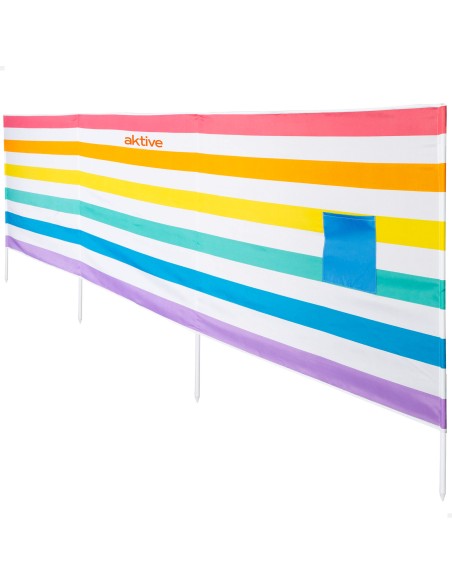 Jaqueta corta-vento multicolorida praia 360x85 cm Aktive | Distria