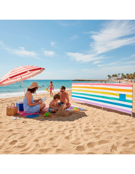 Jaqueta corta-vento multicolorida praia 360x85 cm Aktive | Distria