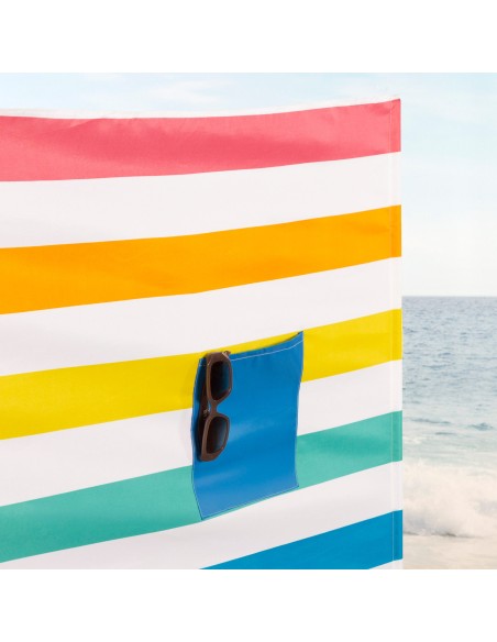 Jaqueta corta-vento multicolorida praia 360x85 cm Aktive | Distria