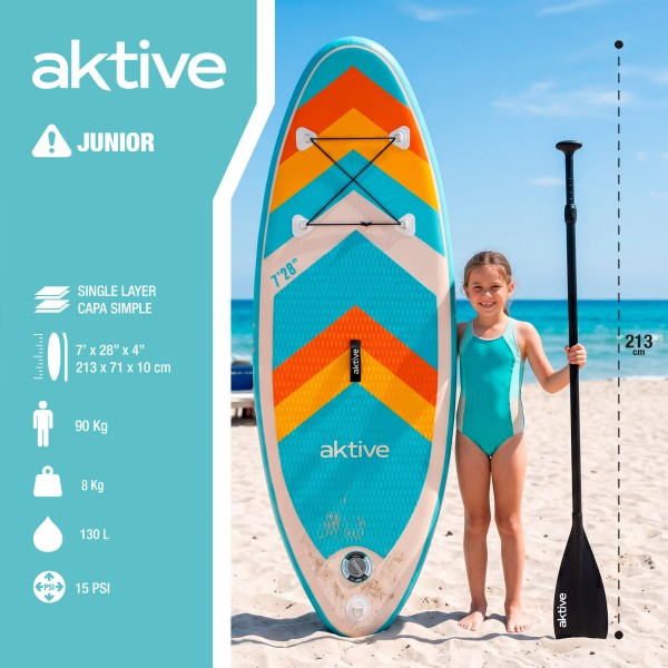 Prancha de Stand Up Paddle inflável júnior Aktive | Distria