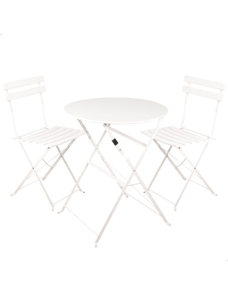Conjunto de móveis de terraço brancos Aktive | Distria