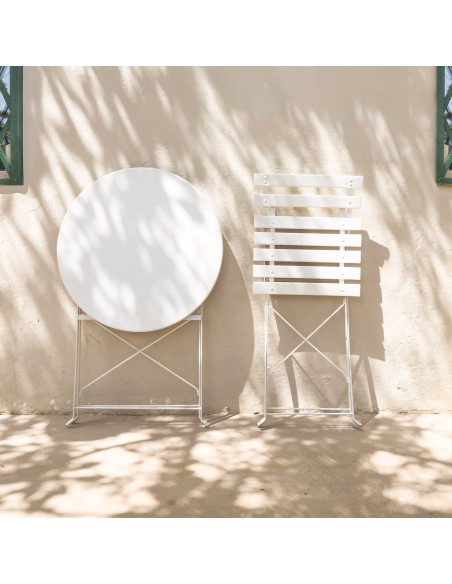 Conjunto de móveis de terraço brancos Aktive | Distria