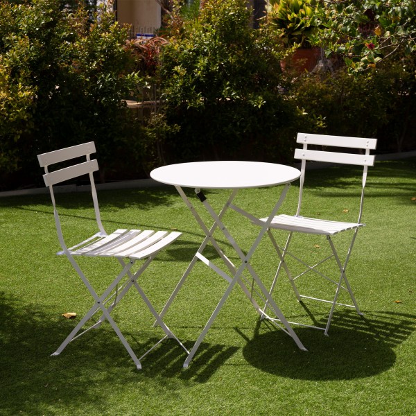 Conjunto de móveis de terraço brancos Aktive | Distria