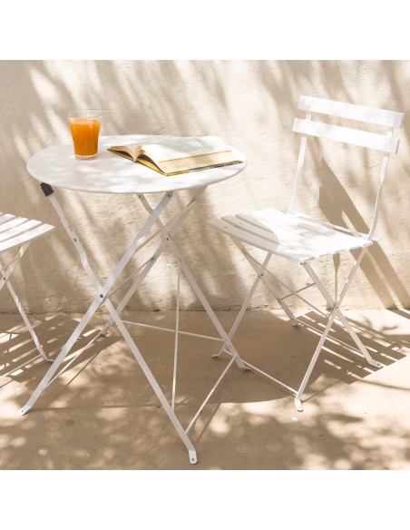 Conjunto de móveis de terraço brancos Aktive | Distria