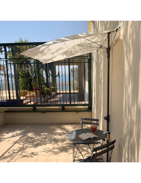 Guarda-sol de parede para terraço ou jardim 160x100 cm Aktive | Distria