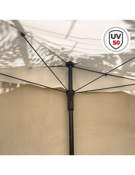 Guarda-sol de parede para terraço ou jardim 160x100 cm Aktive | Distria