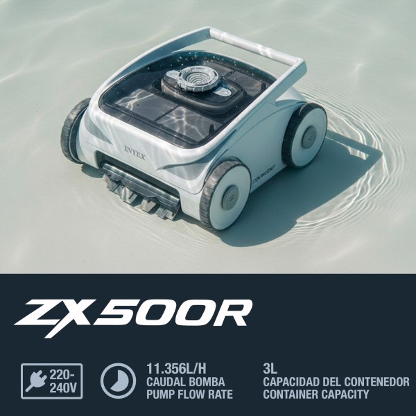INTEX Robô de limpeza de piscina sem fio automático ZX500R | Distria