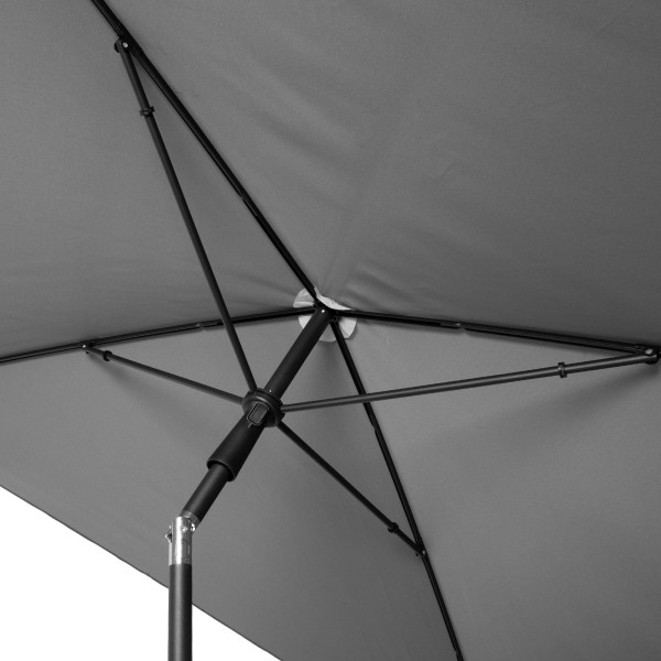 Guarda-sol cinza para terraço ou jardim 180x145 cm Aktive | Distria