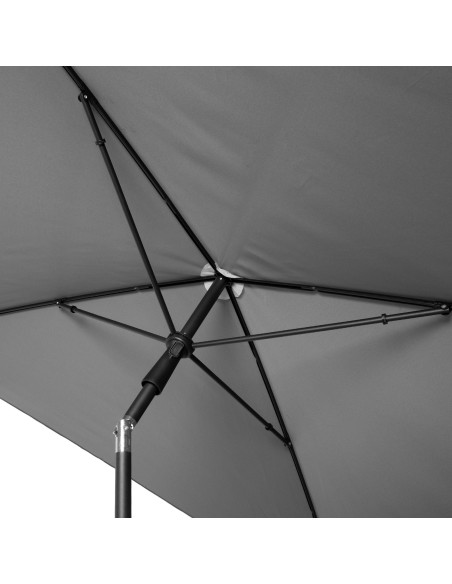 Guarda-sol cinza para terraço ou jardim 180x145 cm Aktive | Distria