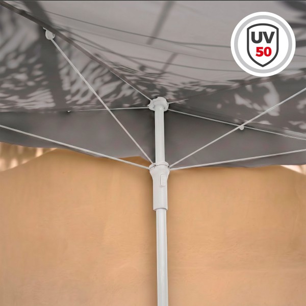 Guarda-sol de parede cinzento para terraço ou jardim 160x100 cm Aktive | Distria