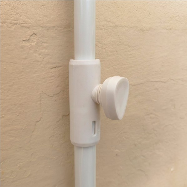 Guarda-sol de parede cinzento para terraço ou jardim 160x100 cm Aktive | Distria