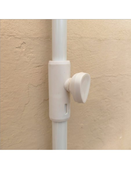 Guarda-sol de parede cinzento para terraço ou jardim 160x100 cm Aktive | Distria
