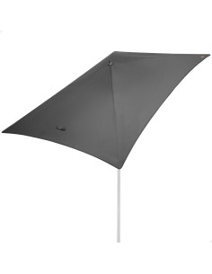 Guarda-sol retangular cinza para jardim, 180x120 cm, proteção UV30 Aktive | Distria