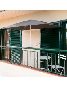 Guarda-sol retangular cinza para jardim, 180x120 cm, proteção UV30 Aktive | Distria 2