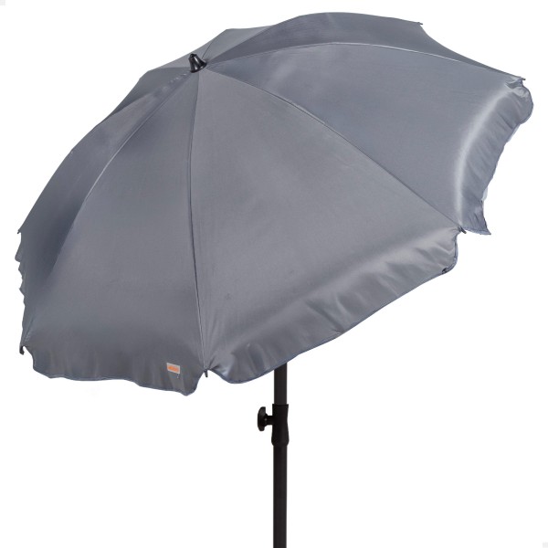 Guarda-sol grande cinza escuro de 200 cm com capa | Distria