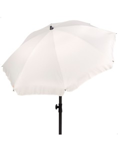 Guarda-sol grande branco creme de 200 cm com capa | Distria