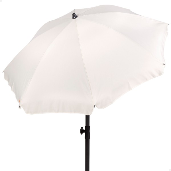 Guarda-sol grande branco creme de 200 cm com capa | Distria