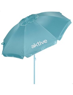 Guarda-sol de praia Aktive MAX+AIR azul Ø220 cm UV50 Aktive | Distria