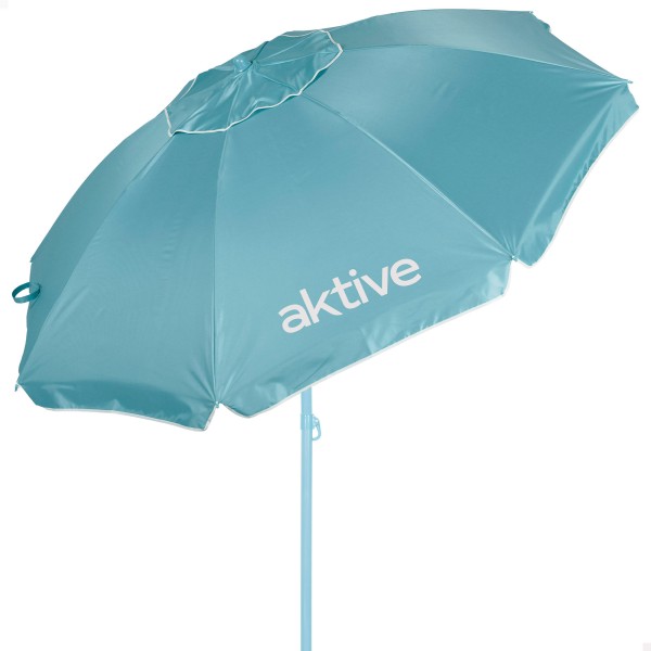 Guarda-sol de praia Aktive MAX+AIR azul Ø220 cm UV50 Aktive | Distria