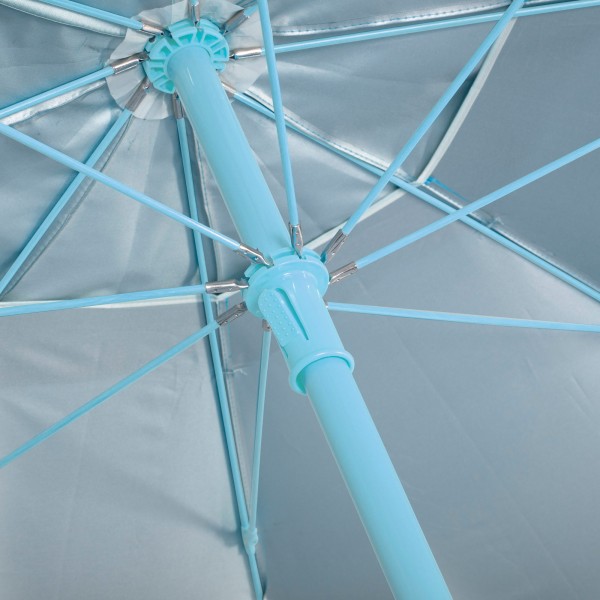 Guarda-sol de praia Aktive MAX+AIR azul Ø220 cm UV50 Aktive | Distria