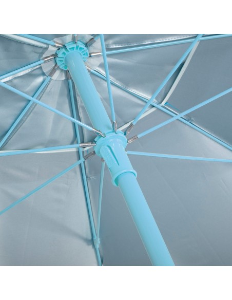 Guarda-sol de praia Aktive MAX+AIR azul Ø220 cm UV50 Aktive | Distria