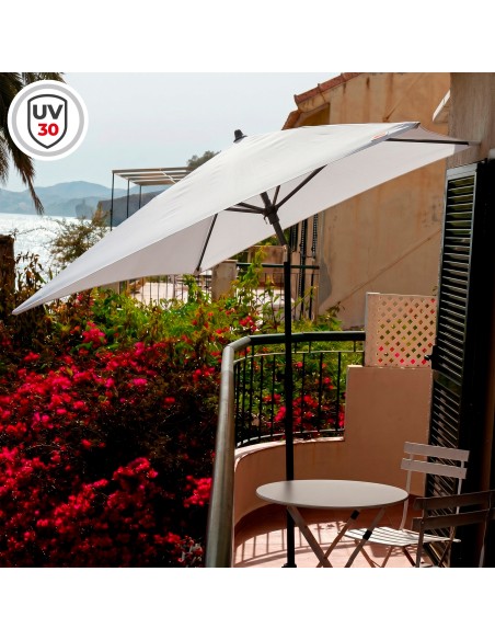 Guarda-sol retangular de jardim 180x120 cm UV30 Aktive | Distria