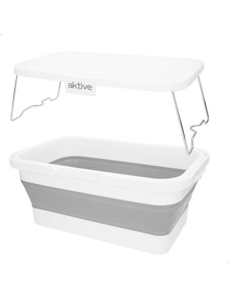 Cesto dobrável para geladeira de 15L com mesa de camping de 44 cm Aktive | Distria