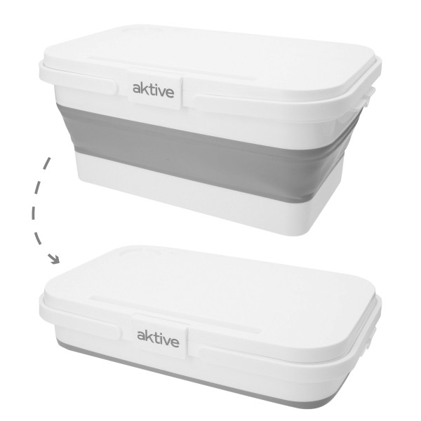 Cesto dobrável para geladeira de 15L com mesa de camping de 44 cm Aktive | Distria