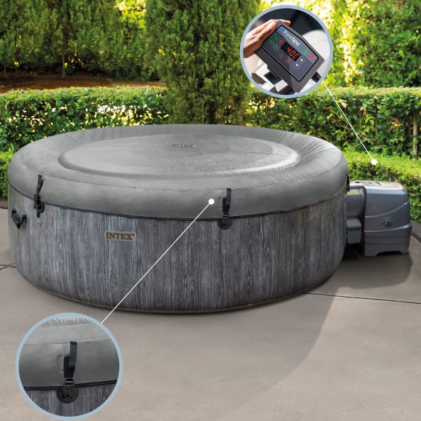 Spa inflável de luxo Greywood para 6 pessoas com filtro e aplicativo | Distria