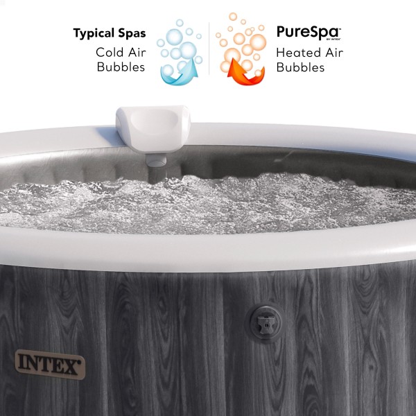 Spa inflável de luxo Greywood para 6 pessoas com filtro e aplicativo | Distria