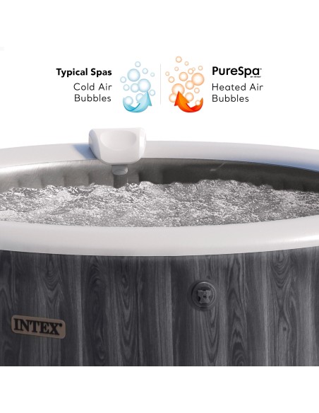 Spa inflável de luxo Greywood para 4 pessoas com filtro e aplicativo | Distria