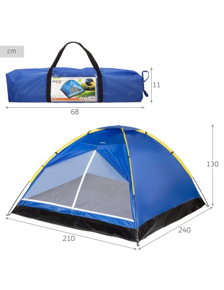 Tenda para 4 pessoas - 210x240x130 cm | Distria