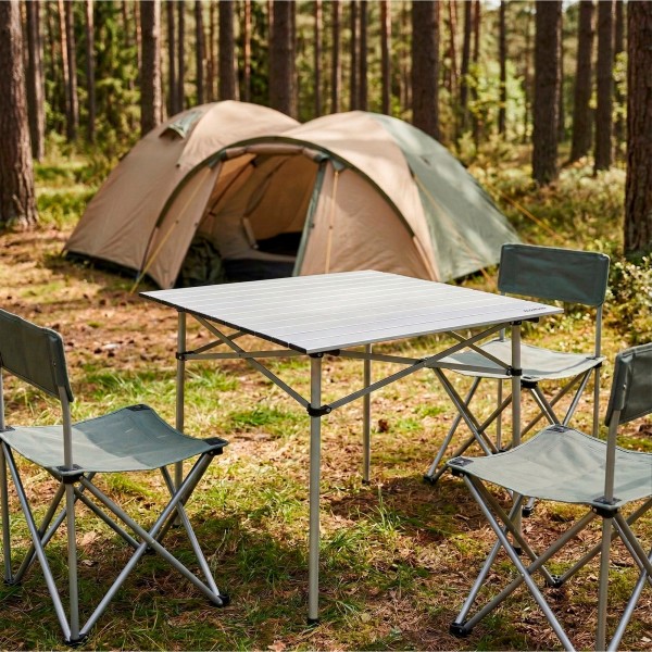 Mesa dobrável camping de alumínio - Distria