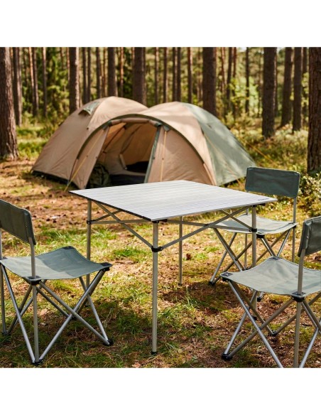 Mesa dobrável camping de alumínio - Distria