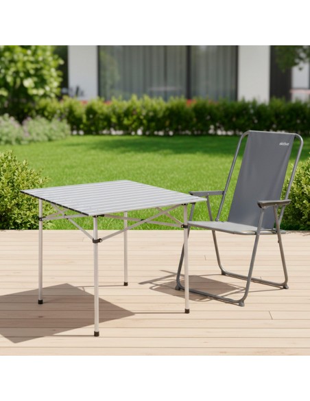 Mesa dobrável camping de alumínio - Distria