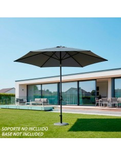 Guarda-sol de jardim antracite | Distria 2