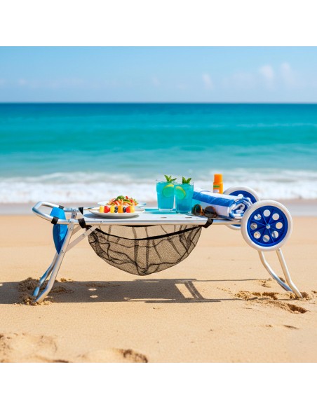 Carrinho de cadeira de praia - acessórios de praia | Distria
